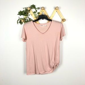 Athleta | blush pink Restore tie up tee